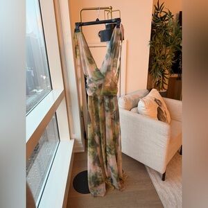 Peppermayo Vibrant Tie-Dye Halter Dress